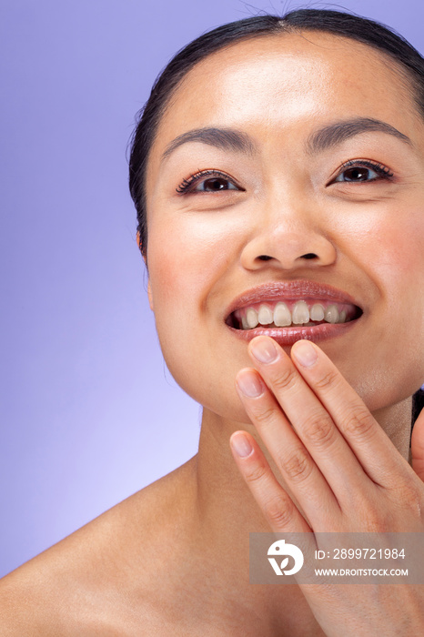 Close-up of smiling woman