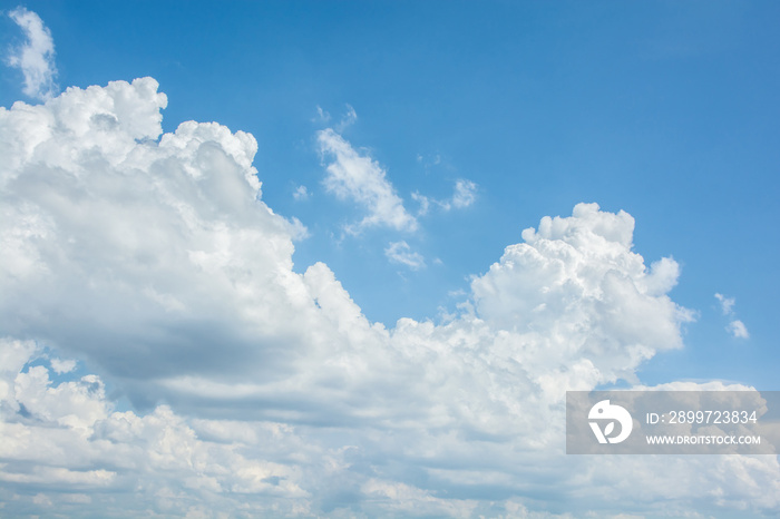 white clouds on blue sky