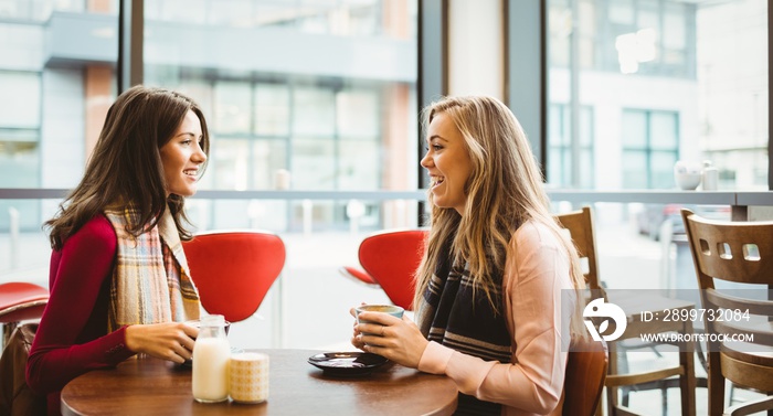 Friends having a cup of coffee