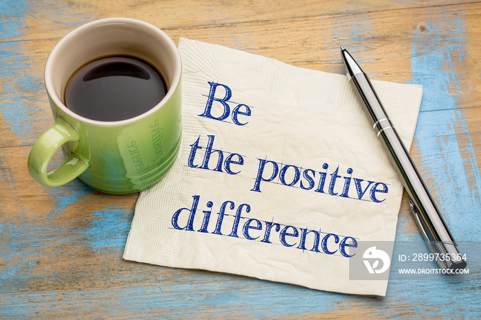 Be the positive difference