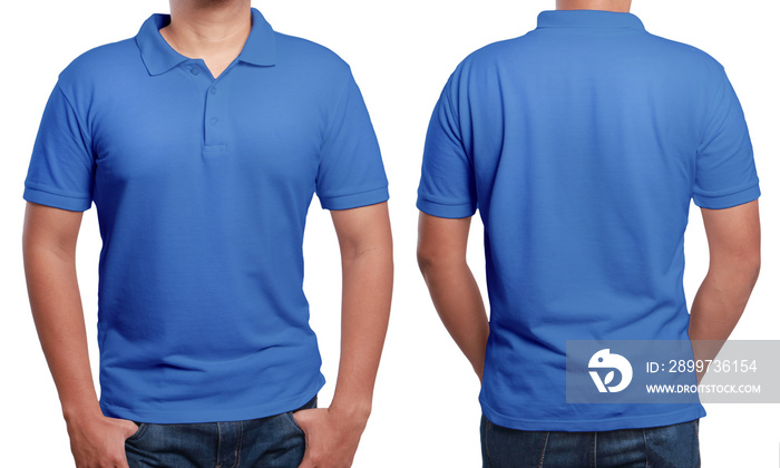 Blue Polo Shirt Design Template