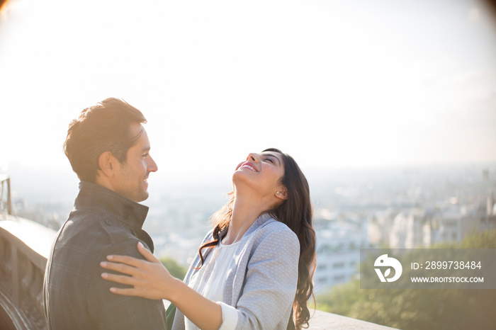 Happy affectionate couple, Montmartre, Paris, France