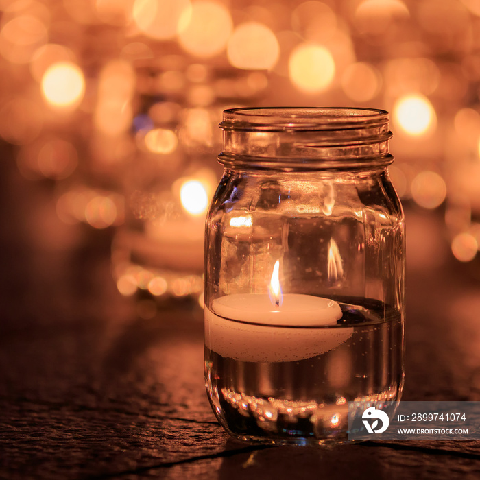 Cute Candles at  Candle Night Event  in Osaka, Japan