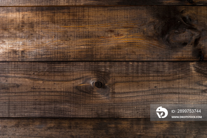 Dark wooden planks background, pine