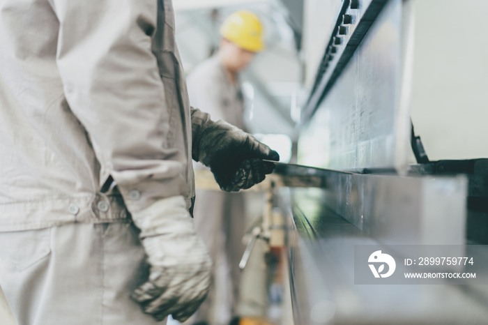 worker working in factory