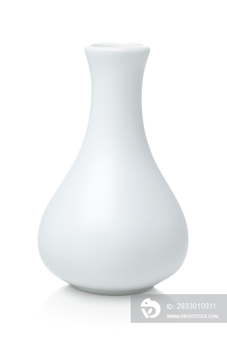 White vase isolated