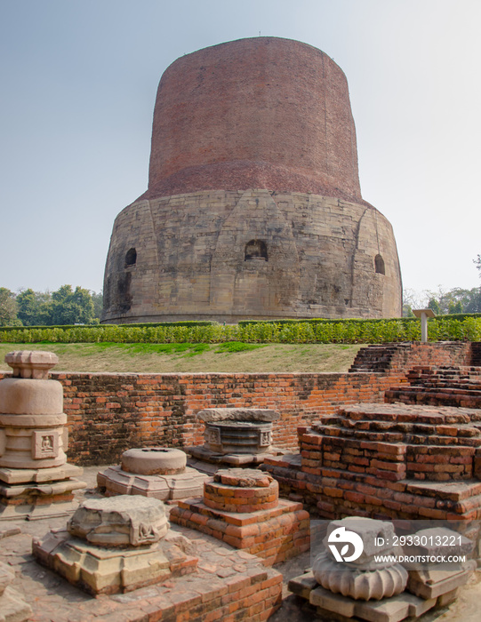 Sarnath Stupa in the Memory of Buddha