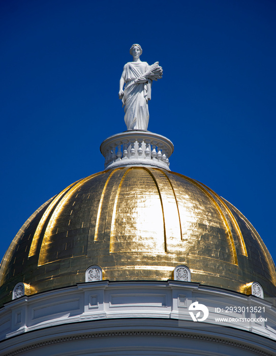 Vermont statehouse dome with Ceres statue