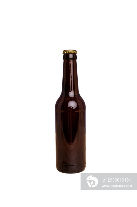 Beer bottle isolated on white background