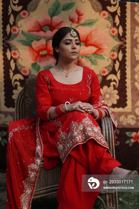 portrait of a woman in traditional dress