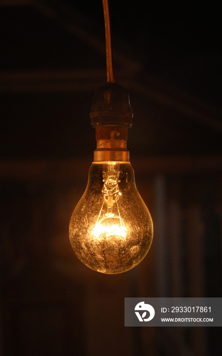 Light bulb in the dark