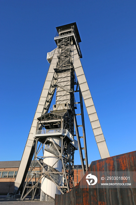 Headframe of C-mine in Belgium