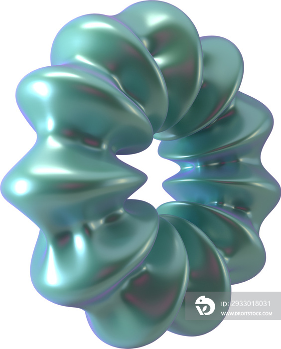 Abstract 3d Isolated Shape Object