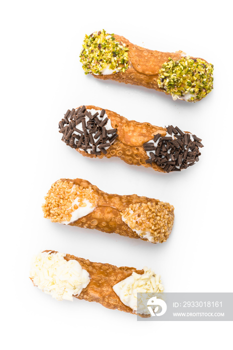 Traditional sicilian canoli