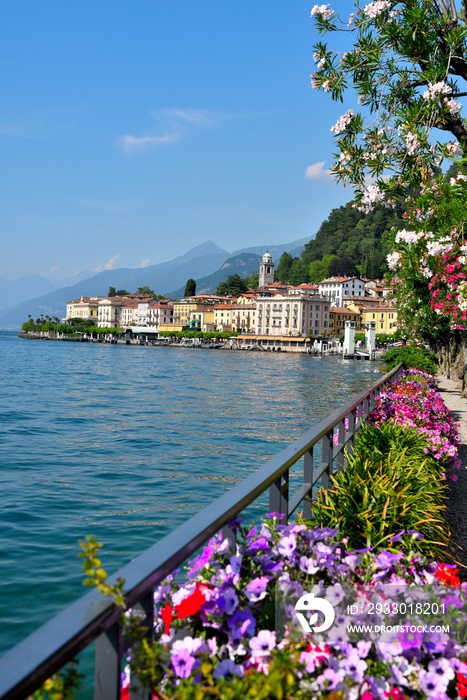 panorama of Bellagio lake Como Italy