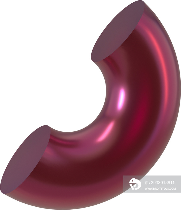 Abstract 3d Isolated Shape Object