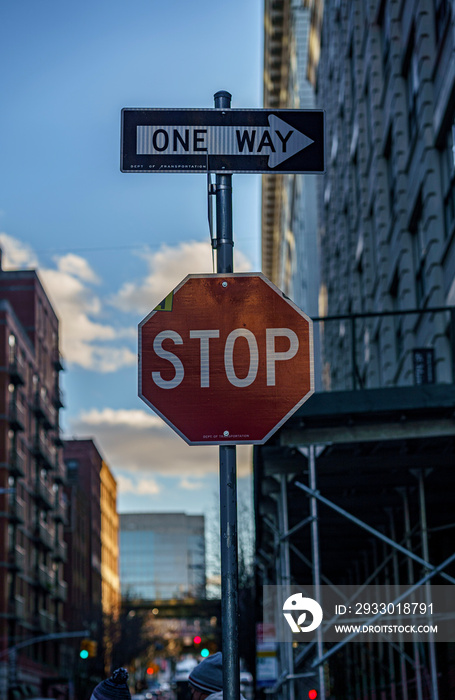 city street sign