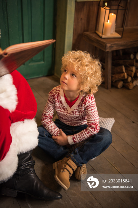 Kid listening fairy story