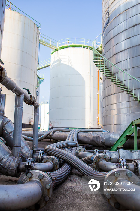 Flexible stainless steel pipe, installed with pipes in the industry Flexible hoses for reducing the force between the oil storage tanks In and out pressure.