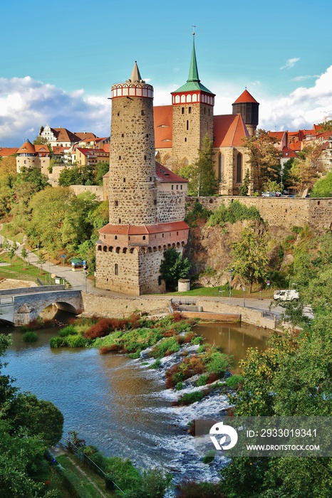 Bautzen, Alte Wasserkunst und Michaeliskirche