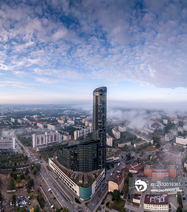 Wrocław Sky Tower aerial view