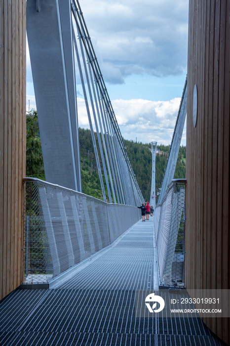 Dolni Morava in the Czech Republic - the longest suspension bridge - Sky Bridge