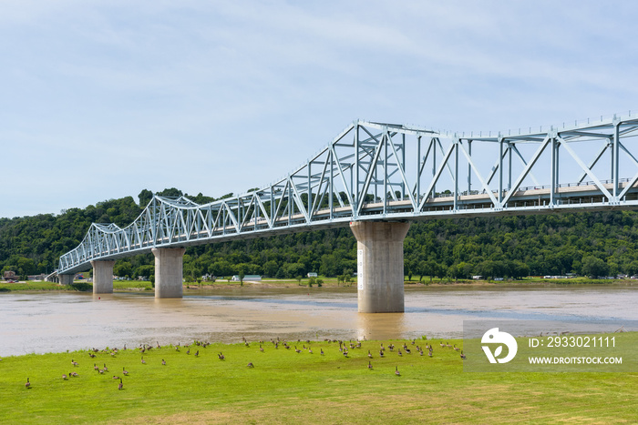 Milton-Madison Bridge on the Ohio River between Kentucky and Indiana