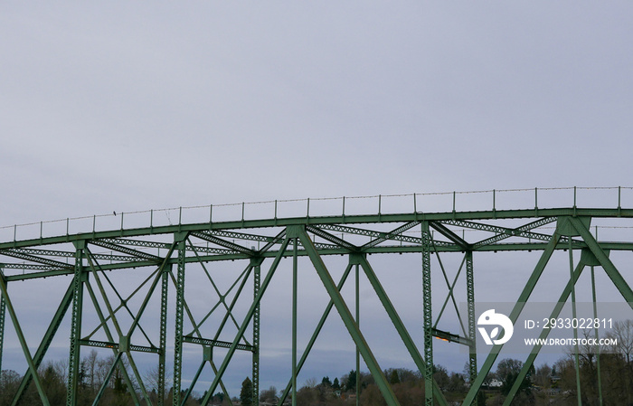 Tall green bridge, Springfield Oregon