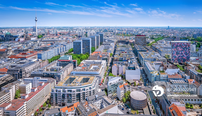 panoramic view at the berlin city center