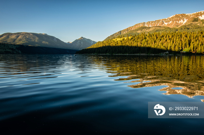 High lake in the mountains