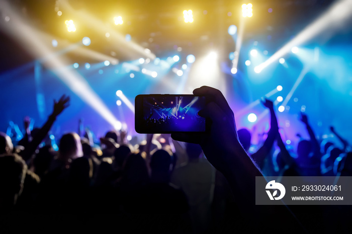 Photo for social networks at the concert