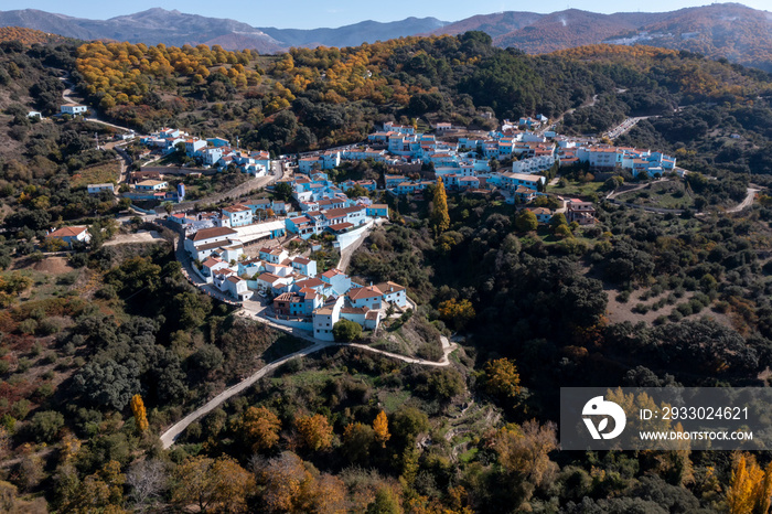 municipios del valle del Genal, Júzcar en la provincia de Málaga