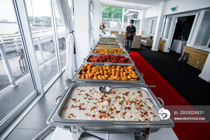 Authentic Indian food and snacks close up