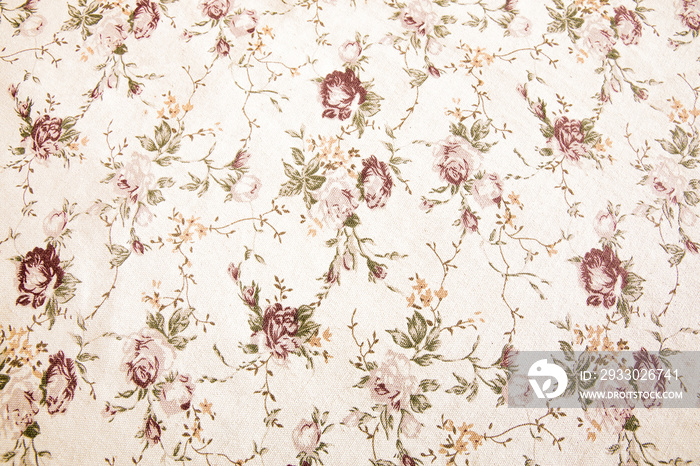 Vintage floral fabric