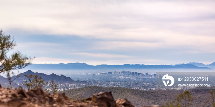 Scenic view of the populous Phoenix in Arizona