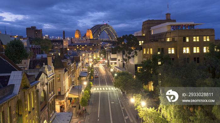 Night, Sydney city building