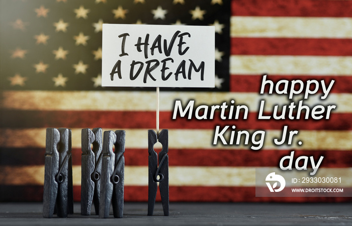 national federal holiday in USA MLK background