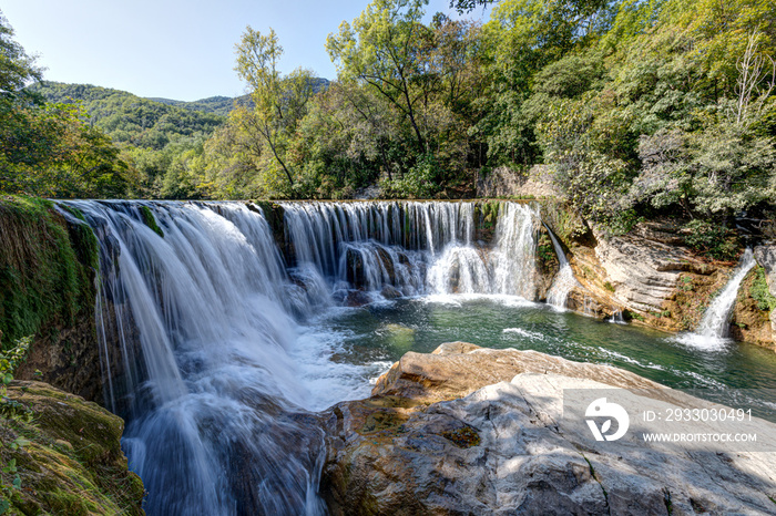 Cascade de la Vis à Saint-Laurent-le-Minier dans le département du Gard en région Occitanie - France