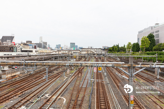 上野駅周辺の線路