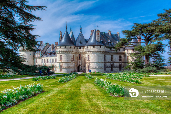 Chaumont Castle in Loire Valley, France.