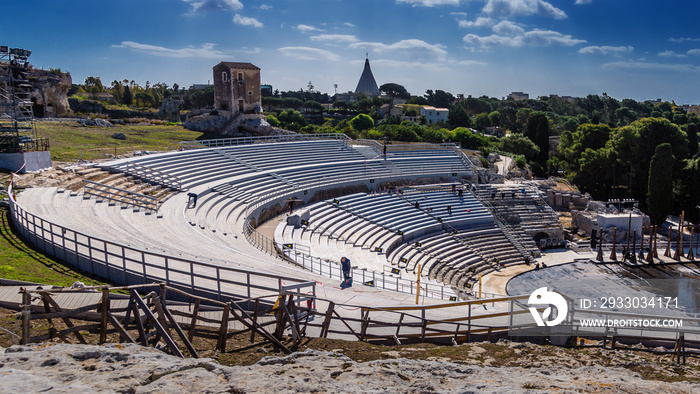 Antikes griechisches Theater in Syrakus