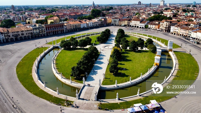 drone photo Prato della Valle Padoue Italie europe