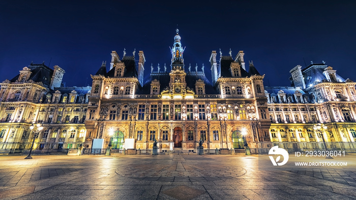 The City Hall in Paris city