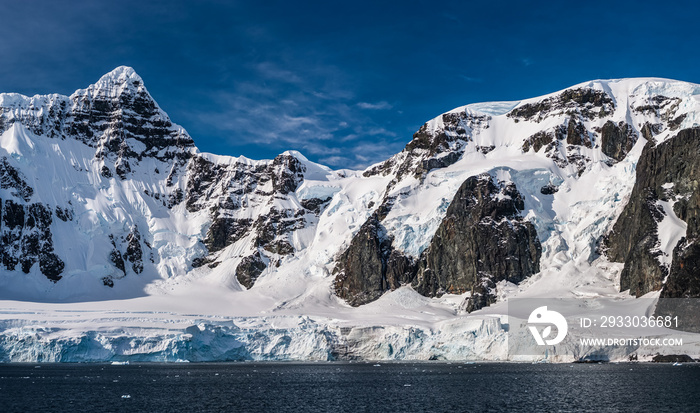 Mountains along the Neumayer Channel, Antarctic Peninsula, Antarctica