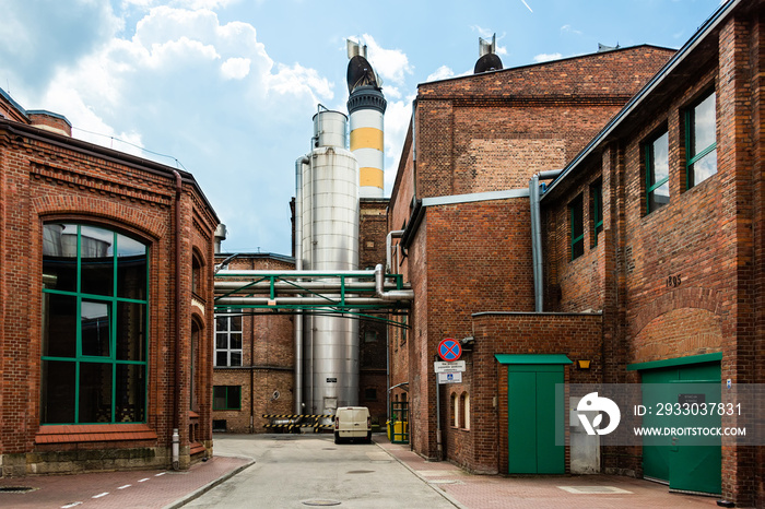 Old beer factory in Poland. Tyhy