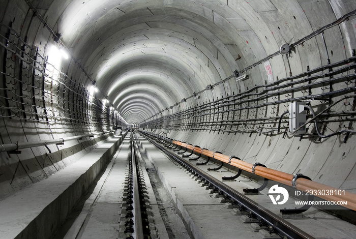 Subway tunnel. Kiev, Ukraine. Kyiv, Ukraine