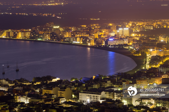 city of Rosas, Costa Brava. Spain, sea coast