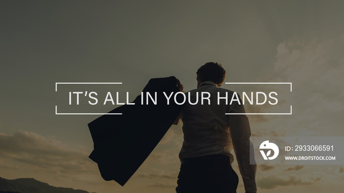 It’s all in your hands sign
