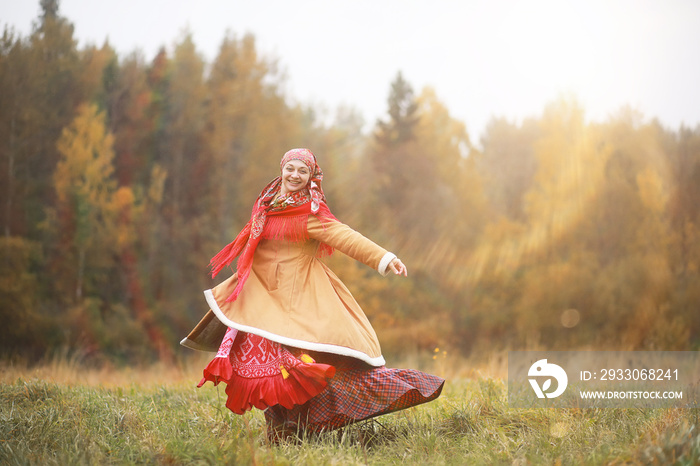 Traditional Slavic rituals in the rustic style