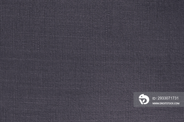 Dark grey linen fabric cloth texture background, seamless pattern of natural textile.